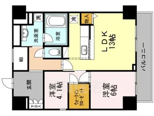 御幸レジデンス丸の内【11階】の間取り