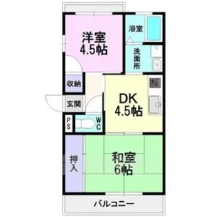 アイリス中平【2階】の間取り