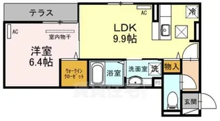 D-room WEST PARK 西宮北口【1階】の間取り