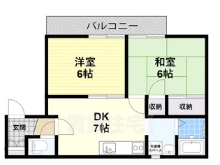 ジュネスコート【2階】の間取り