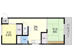 コーポ中島【3D号室】の間取り