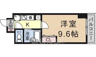 シャン・ド・フルール竹村【1階】の間取り