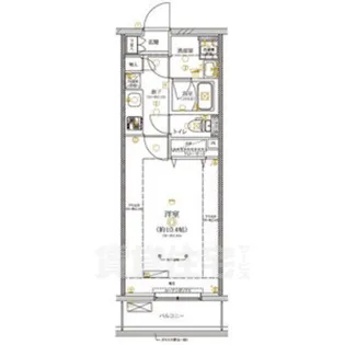 ディアレイシャス大須観音【4階】の間取り