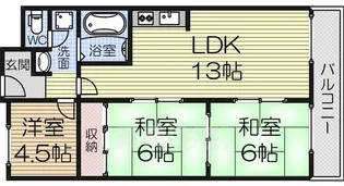 ファミール高石【106号室】の間取り