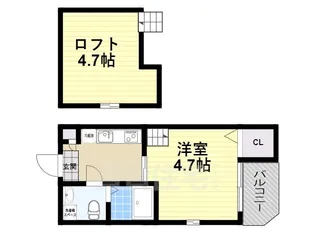 サンライズ十条【1階】の間取り