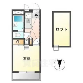 カーサ曽池町【3階】の間取り