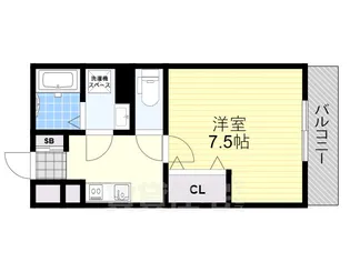 EXハイツ東新町3【2階】の間取り