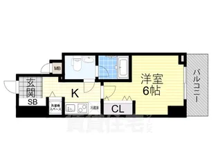 セイワパレス長堀南【4階】の間取り