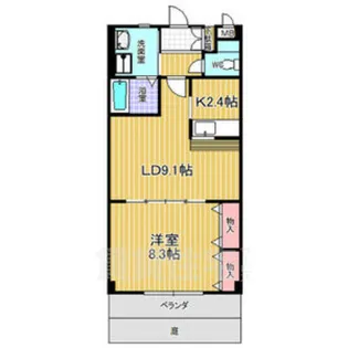 アンソレイユ【1階】の間取り