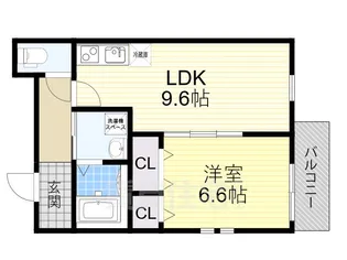 大阪府大阪市東住吉区鷹合1丁目【アパート】の間取り