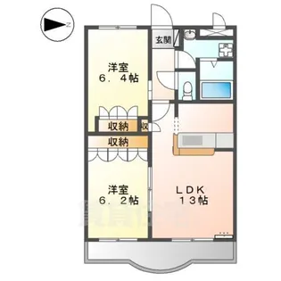アスール【3階】の間取り