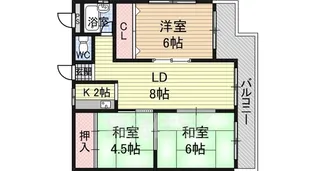 コーポ千萩【3階】の間取り