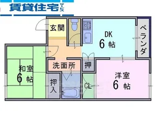 サンモール パート2【2階】の間取り