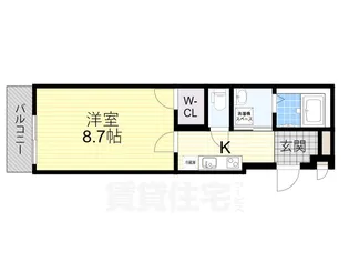 大阪府高石市東羽衣1丁目【アパート】の間取り