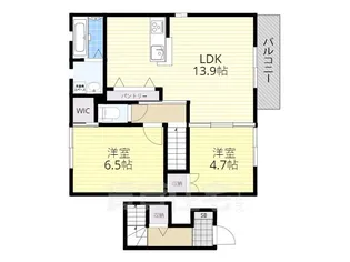 エルメゾン西河原【2階】の間取り