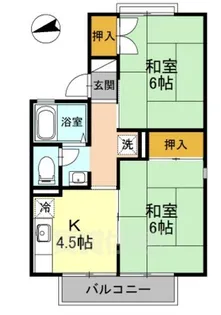 ラ・エスタシオンⅠ A棟【2階】の間取り