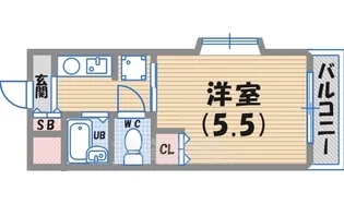クリスタルカーサII【1階】の間取り