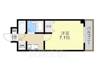 大阪府堺市堺区向陵中町4丁【マンション】の間取り