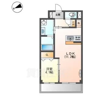 大阪府堺市美原区真福寺【マンション】の間取り