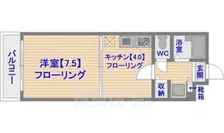 ルアディッソ福岡【6階】の間取り