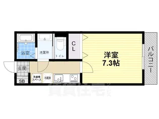 CASA武庫川W【2階】の間取り