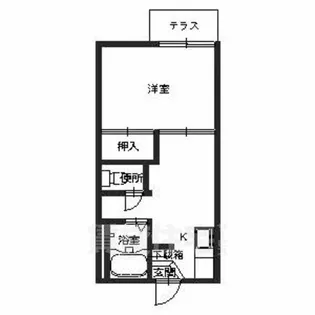 マンション三四四A【1階】の間取り