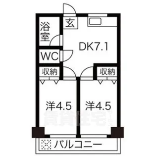 向陽ビル【5階】の間取り