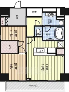 御幸レジデンス丸の内【11階】の間取り