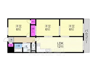 エントピア桂【3階】の間取り