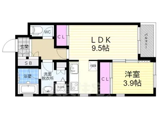 アーバネックス東山三条(ヒガシヤマ)【5階】の間取り