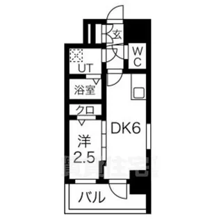 エスリード池下レスティア【5階】の間取り