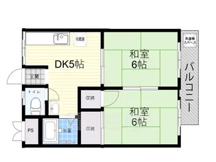 サンハイツきたむら【2階】の間取り