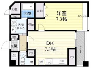 西宮アネックス【5階】の間取り