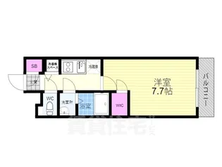 エスプレイス京都駅ウエスト【2階】の間取り