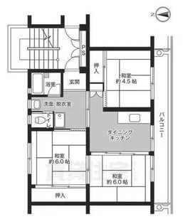 ビレッジハウス大淀【3階】の間取り