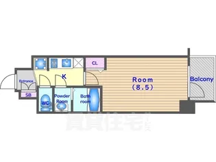 アドバンス京都エーデル【5階】の間取り