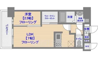 グランフォーレラグゼ平尾【9階】の間取り