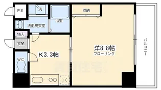 グランフォート伏見【1階】の間取り