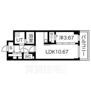 S-FORT北千種【4階】の間取り