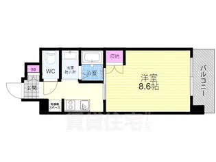 ラグゼナ梅小路京都西【2階】の間取り