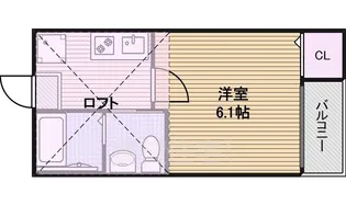 コンフォート生駒【1階】の間取り