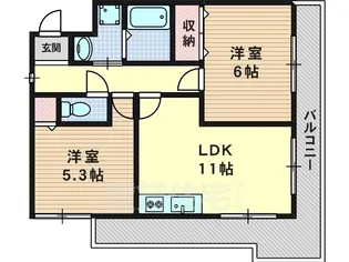 ヴェルドミール【3階】の間取り