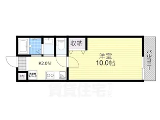 アークリード石山【303号室】の間取り