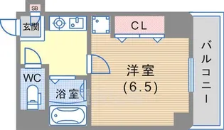 ヴァンクレールアキ【5階】の間取り