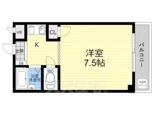イヌイビル【5階】の間取り