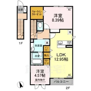 常若荘【2階】の間取り