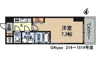 S-RESIDENCE新大阪WEST【6階】の間取り