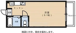 竹田マンション【411号室】の間取り