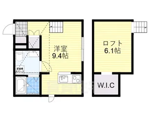 カサフェリス富雄 弐番館【2階】の間取り
