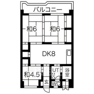Fila Alta庄内通(旧鳥見コーポ)【4階】の間取り